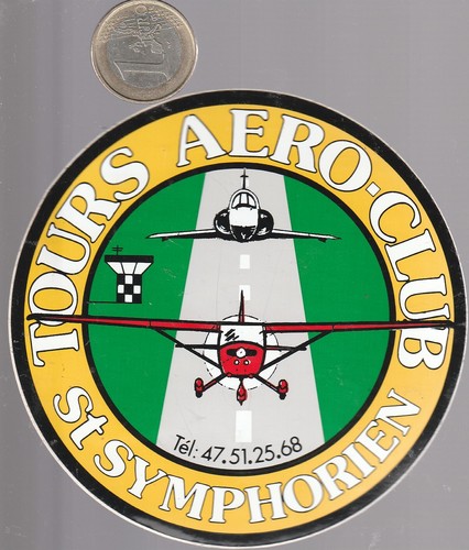 Autocollant aviation tours - aviation.,