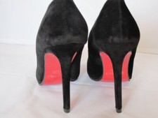 Escarpin Noir T40 – Nubuck – Talons 11,50 cm