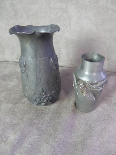 Deux petits vases étain - petits, en