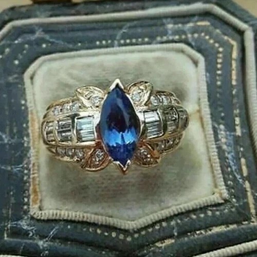 Bague mariage saphir bleu - mariage,