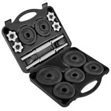 Kit Haltères 20kg Ensemble Disques Fitness Gym Entrainement Musculation 