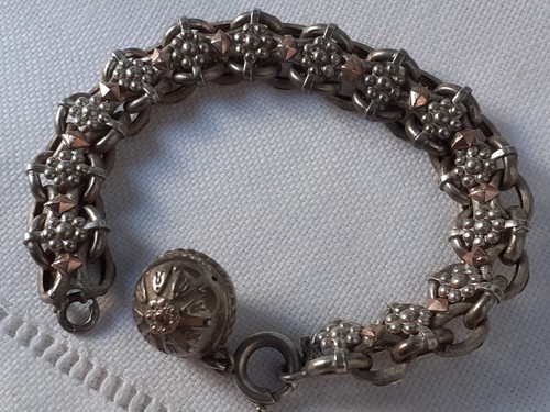 Bracelet ancien argent vermeil
