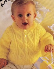 BÉBÉ ~ FILLE ~ PULL ~ CÂBLE