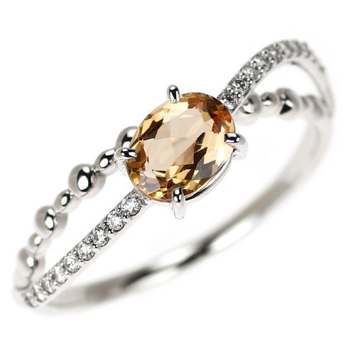Bague diamant topaze