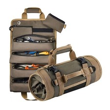 Sac à Outils Matériel Multi-usages, Sac de Rangement Portable Roulé Multi-Poches