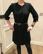 *** ROBE CHEMISE NOIRE MANCHES