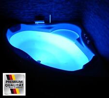 Luxe Baignoire Avec Appuis-Tête Acrylique D'Angle LED pour Salle de Bain Blanc