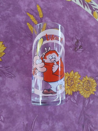 Verre publicitaire titeuf - verre,