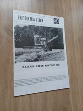 BROCHURE TRACTEUR MOISSONNEUSE CLAAS DOMINATOR 100 PROSPEKT TRAKTOR 