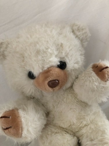Peluche ours blanc - peluche,