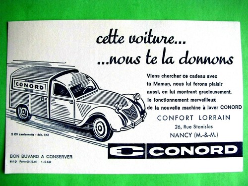 Buvard automobiles citroën - buvard, 2