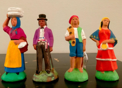 Anciens santons devineau - anciens,