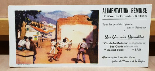 Vintage buvard alimentation - vintage,