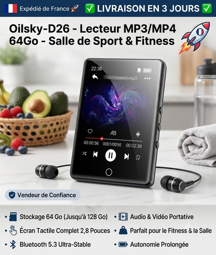 Lecteur mp3 mp4 bluetooth 3 - mp4, 5.3