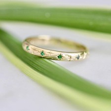 Bague minimaliste en or 18