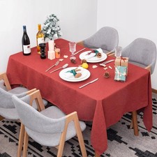 Nappe Imperméable Grande Élégante Décorative Épaisse Rouge Bordeaux 145x300