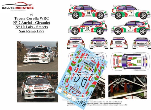 Decals ref 0090 - decals, toyota