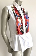 CHEMISIER FEMME SANS MANCHES  HERMES TAILLE 40  EN EXCELLENT ETAT AUTHENTIQUE