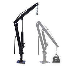 Grue de levage Pick Up Remorque 500kg Tête pivotante 360° Charger Décharger