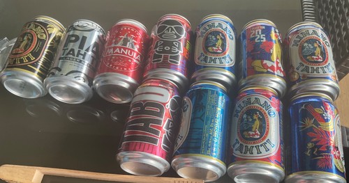 Cannettes bière tahiti - cannettes,