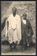 CPA Marseille, Exposition Coloniale 1907, Types Africains, afrikanische Volksty 