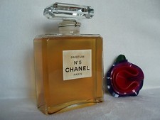  Flacon Géant Factice CHANEL n°5  en Cristal  XL Vintage