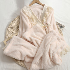 2pcs Femme Polaire Pyjama