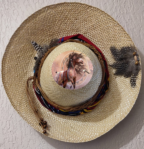 Chapeau paille décoration - chapeau,