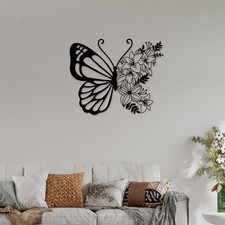 Décoration de papillon Art mur de suspension Sculpture murale en apparence