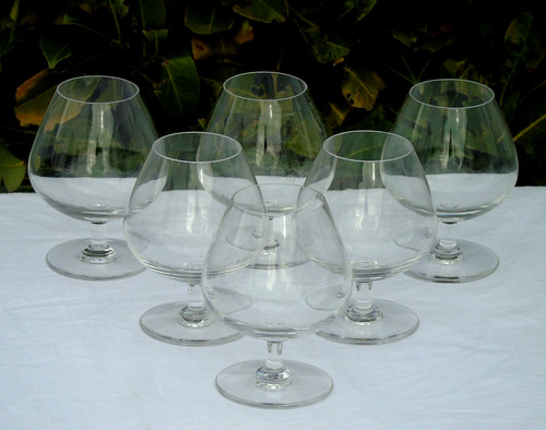 Service verres à - 6, cognac