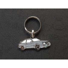 Porte-clés profil Ford Sierra RS Cosworth, 4x4 Saphire (gris)