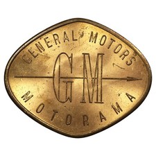 USA jeton - Spinner Token - Motorama de 1955 - General Motors - SUP - laiton