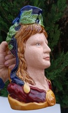 Pichet barbotine St Clement ? Marianne France faïence vintage pottery jug