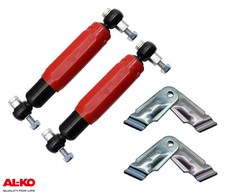 2er Kit Achsstoßdämpfer Amortisseur Remorque Alko Rouge + Porte Euro-Achse