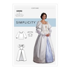Simplicité 9090 Robe Et Blouse Costume Patron De Couture Tailles 6-14 Et 14-22