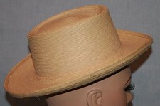 Straw hat Unisex Sz XS Natural