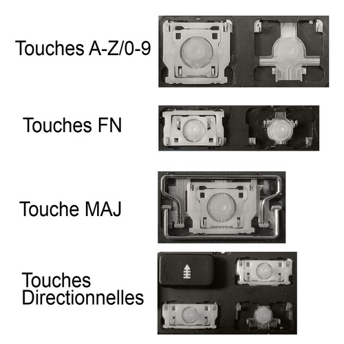 Touche clavier français - touche, de