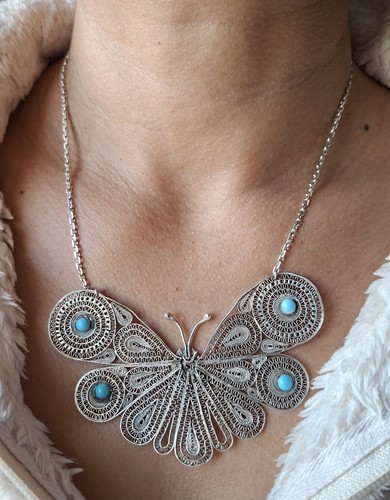 Collier chaîne pendentif - pendentif, en