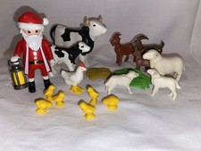 Playmobil Père Noël A La Ferme Animaux Christmas