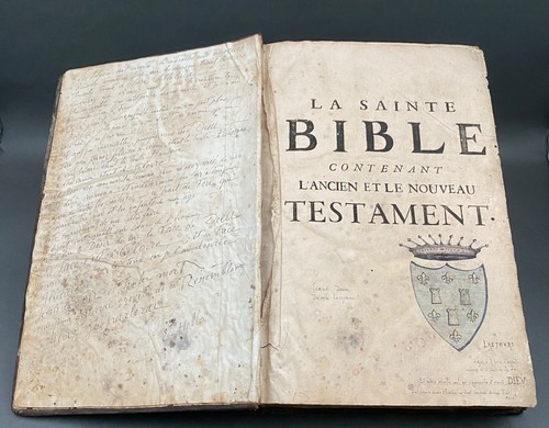 Livre sainte bible ancien - la,