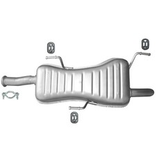 pour Peugeot 306 1,8 2,0 16V Endschalldämpfer Endtopf Auspuff Anlage Kit a*