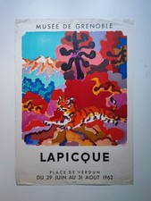 Charles Lapicque Affiche Exposition 1962 Musée De Grenoble Mourlot Exhibition 