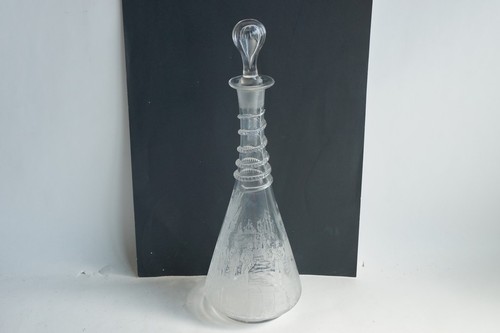 Carafe verre gravé navires - carafe,