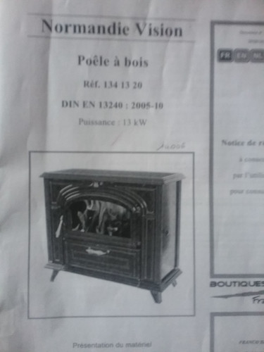 Poêle bois fonte - poêle, en