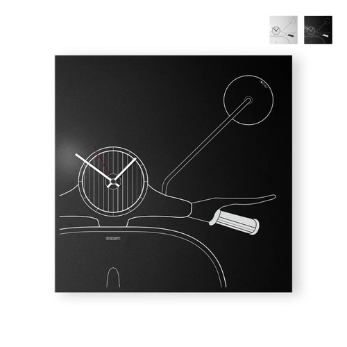 Horloge murale vespa scooter - horloge,