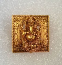 Bague carrée en or Ganpati