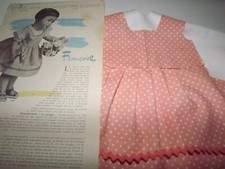 KIT découpé VETEMENT,poupee, FRANCOISE.MODES ET TRAVAUX,JUIN 1956