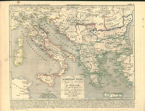 Gravure ancienne carte