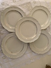 5 Assiettes À Dessert Ancienne Fabrique Royale Limoges 
