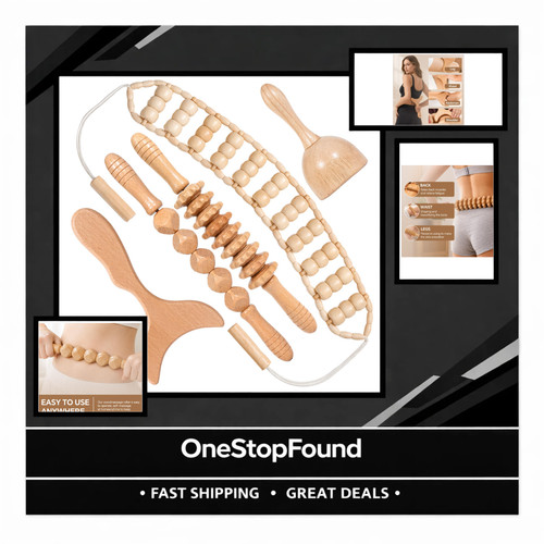 Wooden massage tools set - set, for